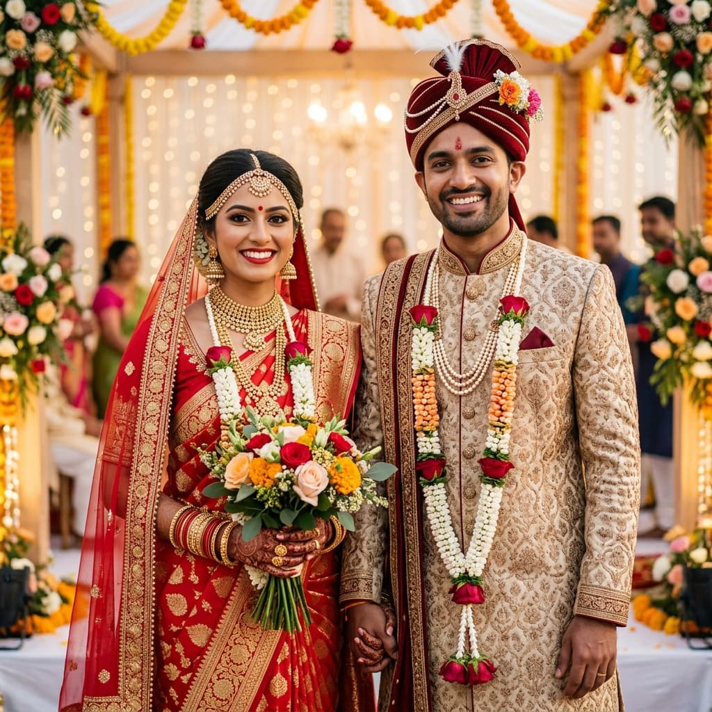 Happy Brahmin Couple